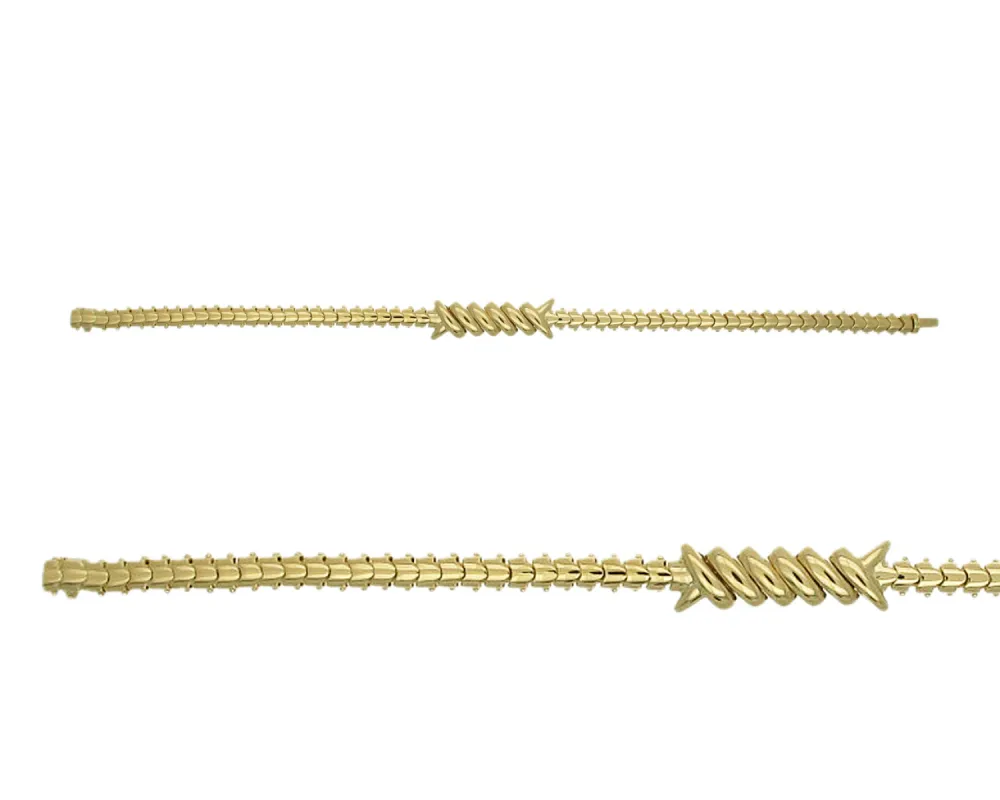 Wrapped Barb Bracelet made by Stoned Fine Jewelry