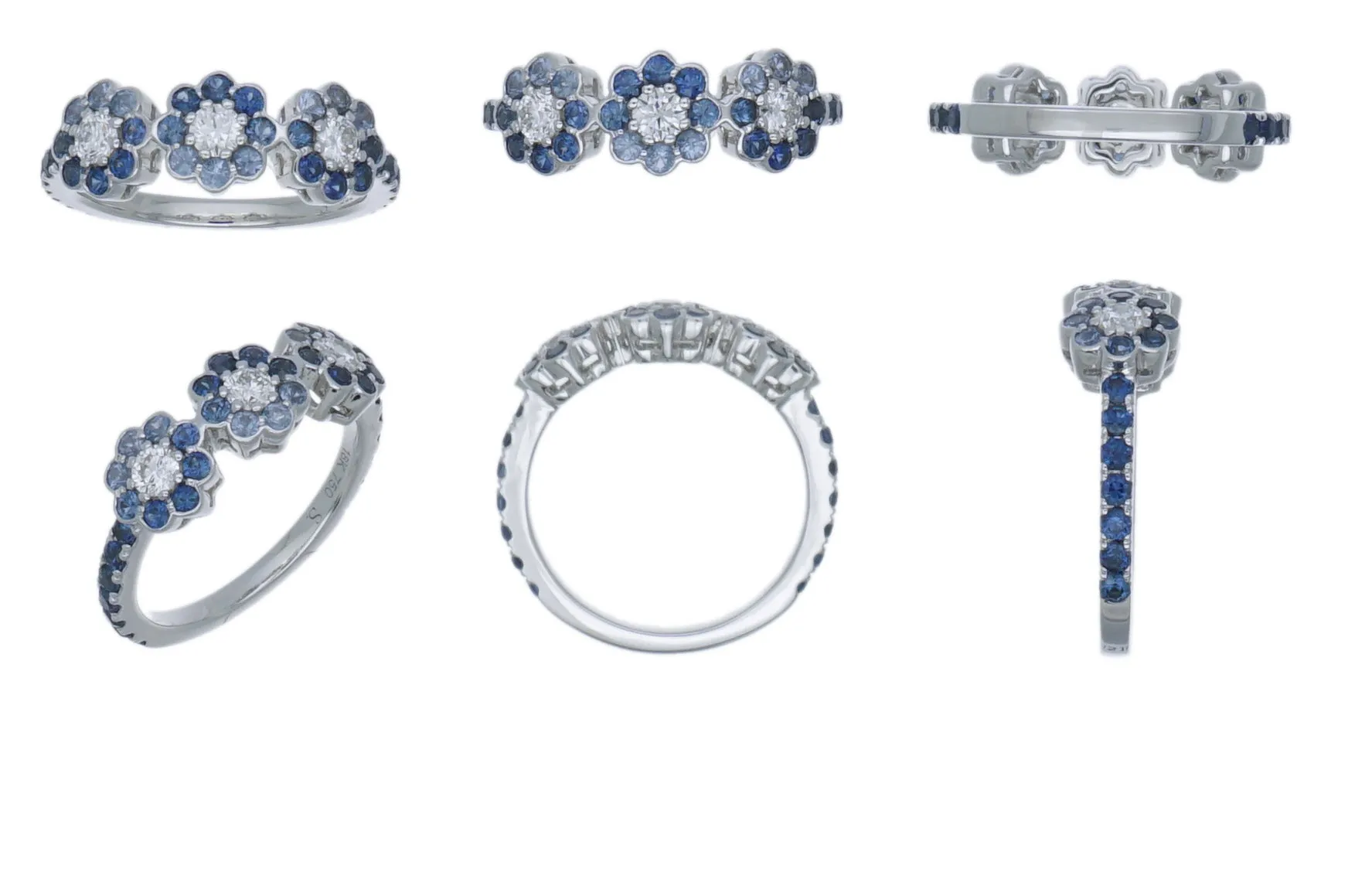 Denim Blossom Ring sold by Stoned Fine Jewelry product image thumbnail 2