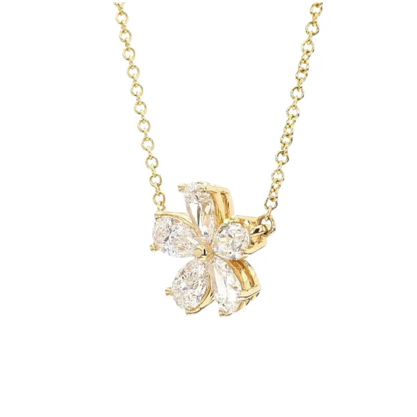 Mini Forget-Me-Not Diamond Necklace sold by Stoned Fine Jewelry product image thumbnail 3