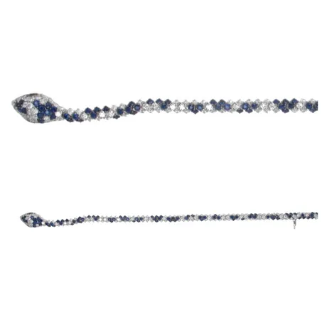 Sapphire & Diamond Serpent Bracelet sold by Stoned Fine Jewelry