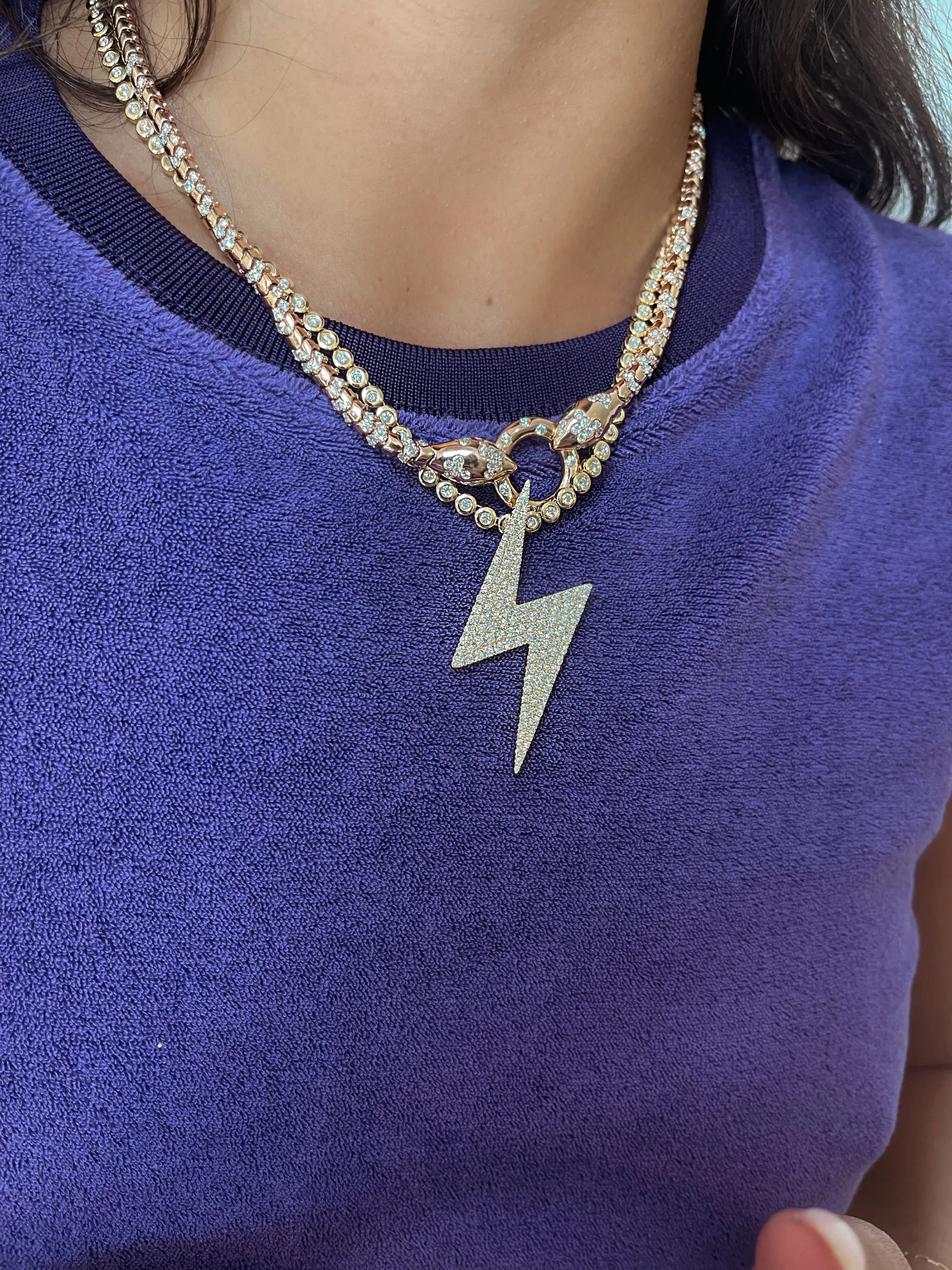 *NEW* Double Serpent Necklace sold by Stoned Fine Jewelry product image thumbnail 4