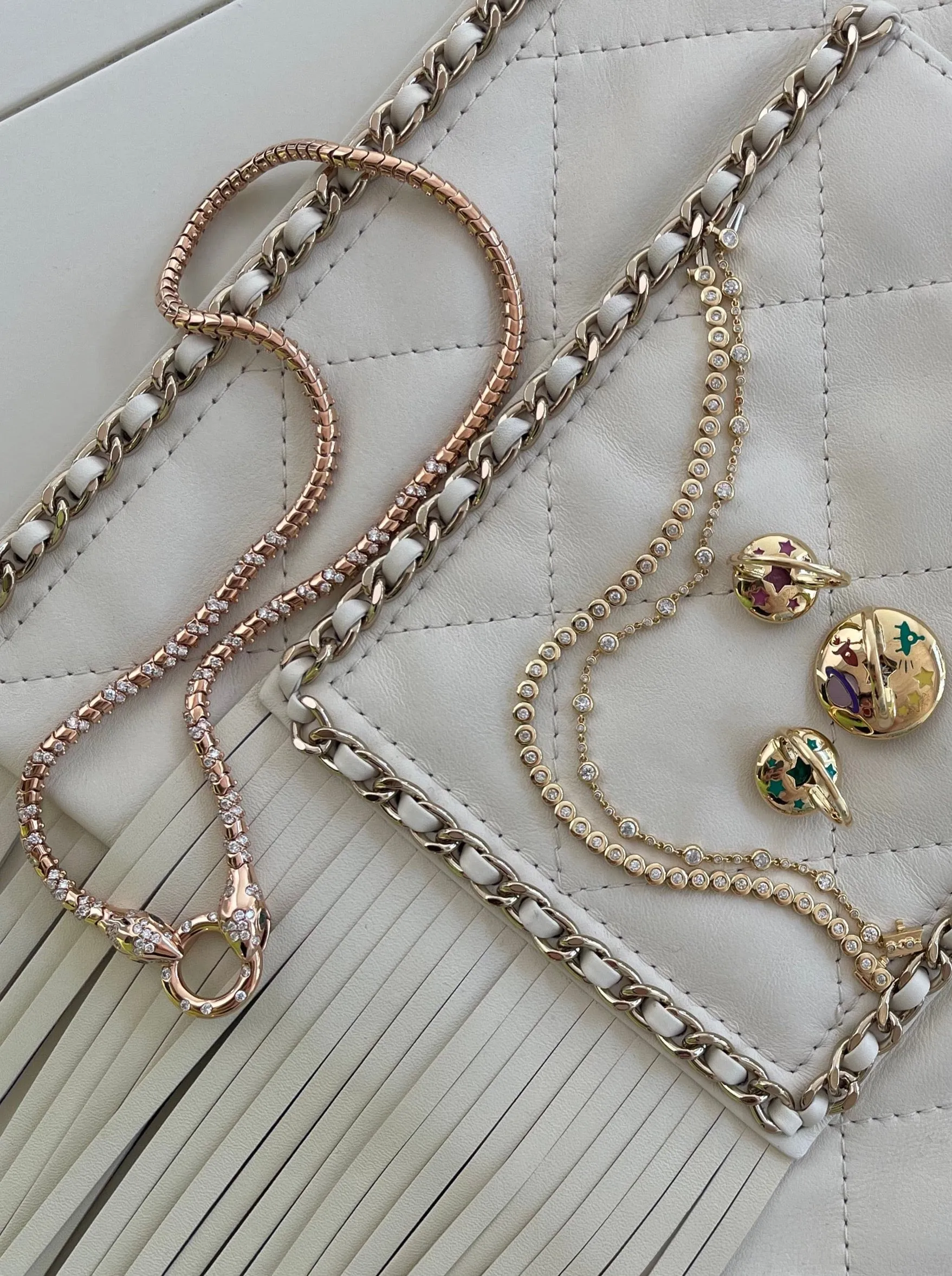 *NEW* Double Serpent Necklace sold by Stoned Fine Jewelry product image thumbnail 2
