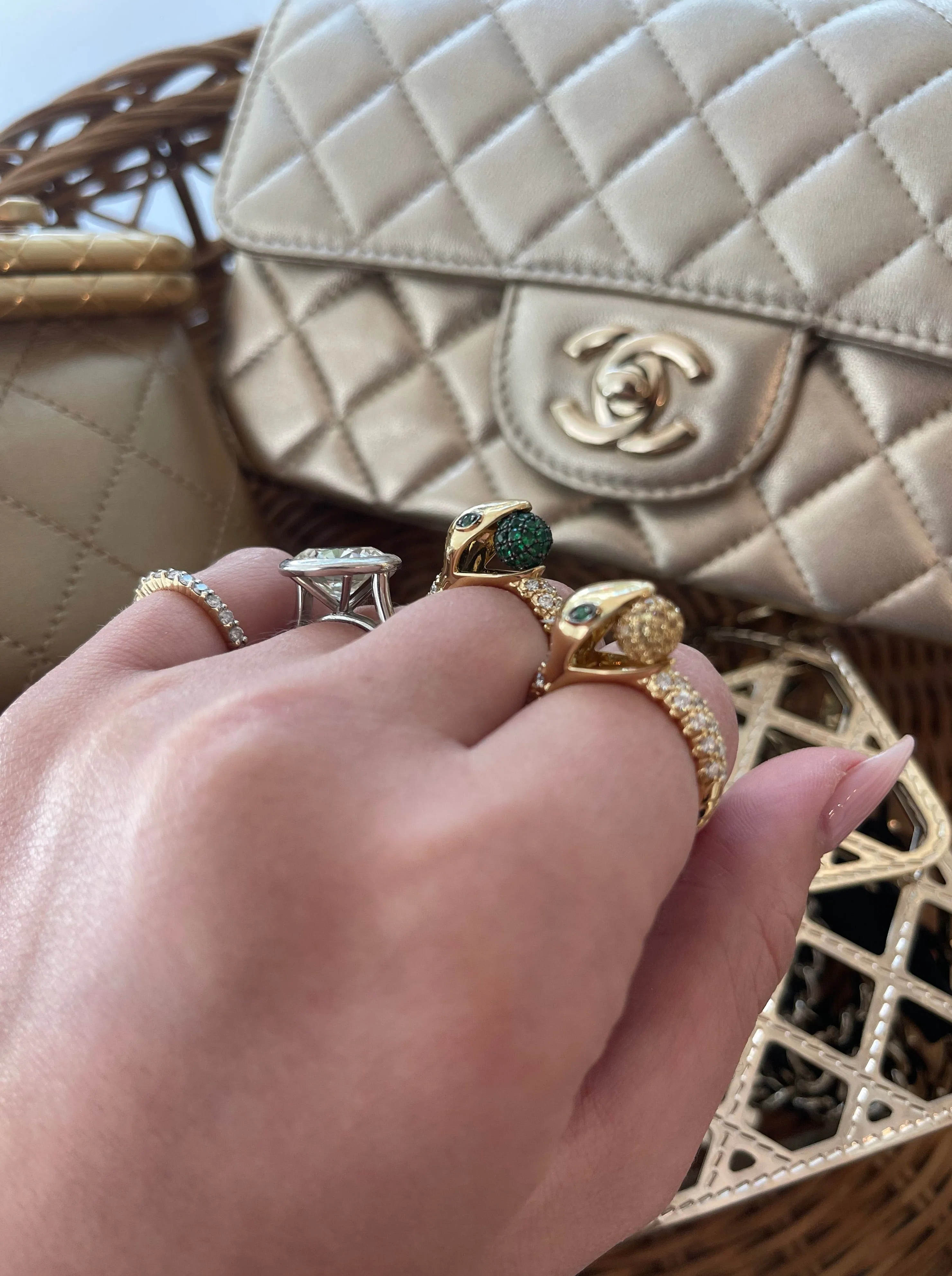 Granny Smith Forbidden Fruit Ring sold by Stoned Fine Jewelry product image thumbnail 4