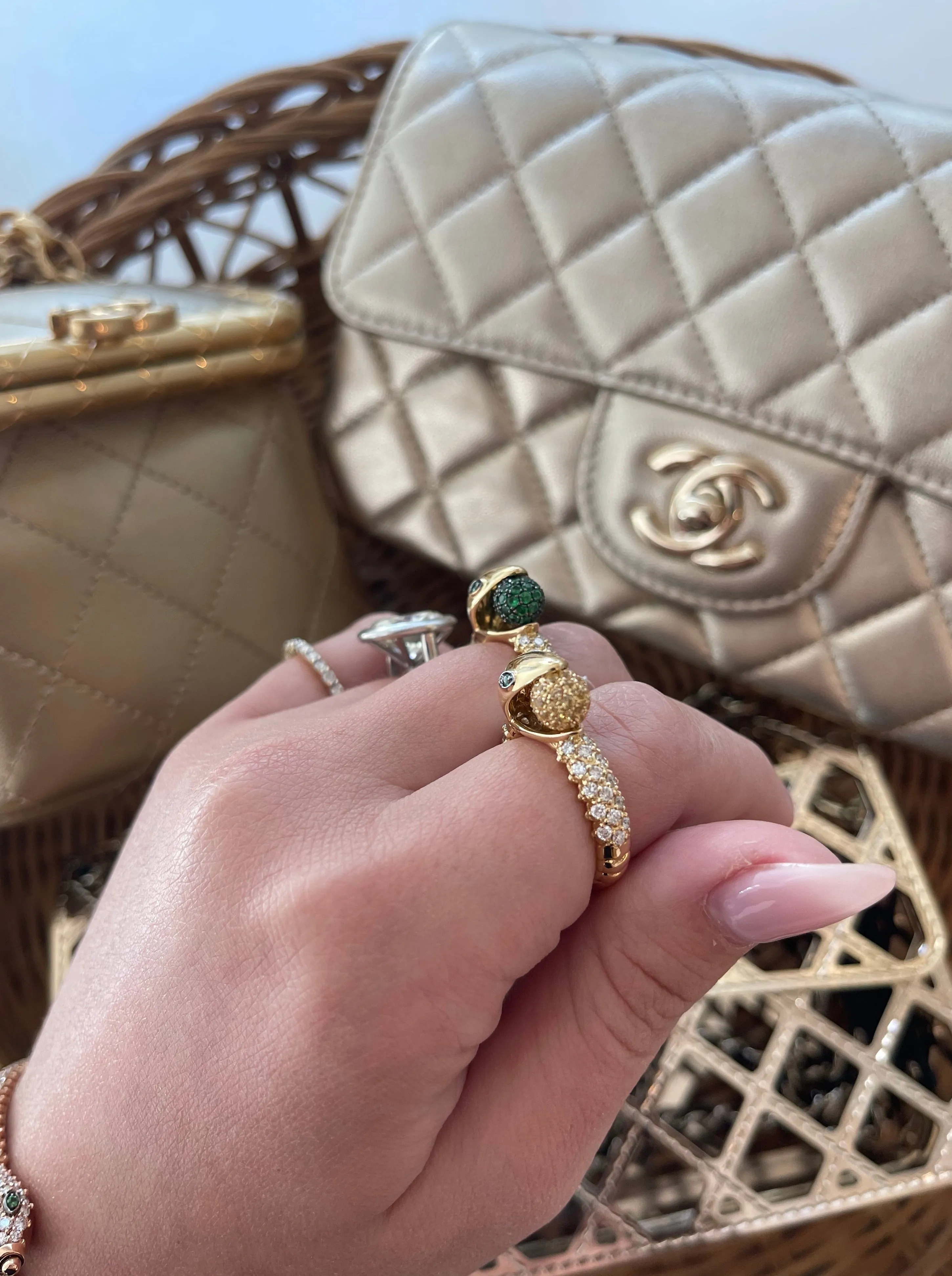 Granny Smith Forbidden Fruit Ring sold by Stoned Fine Jewelry product image thumbnail 5