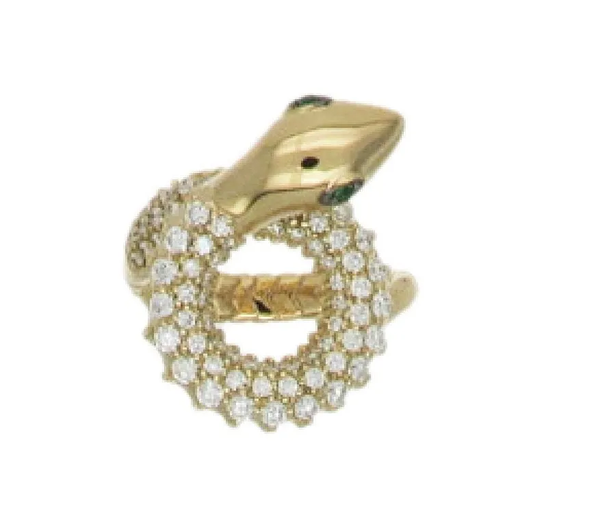 Coiled Serpent Ring sold by Stoned Fine Jewelry