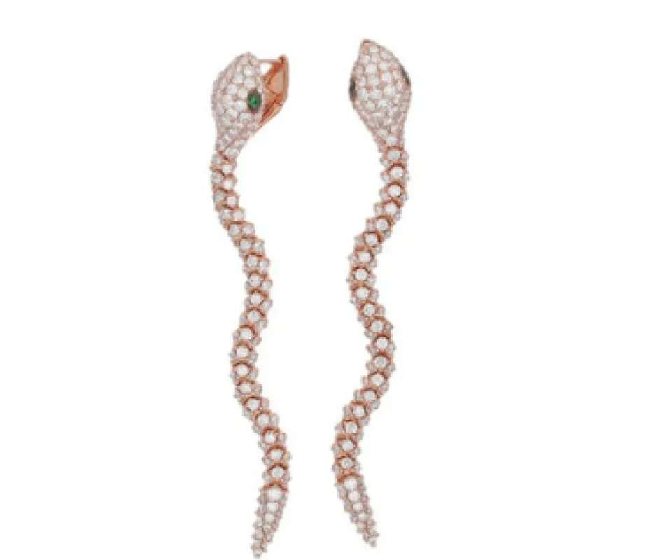 Diamond Bite Earrings made by Stoned Fine Jewelry