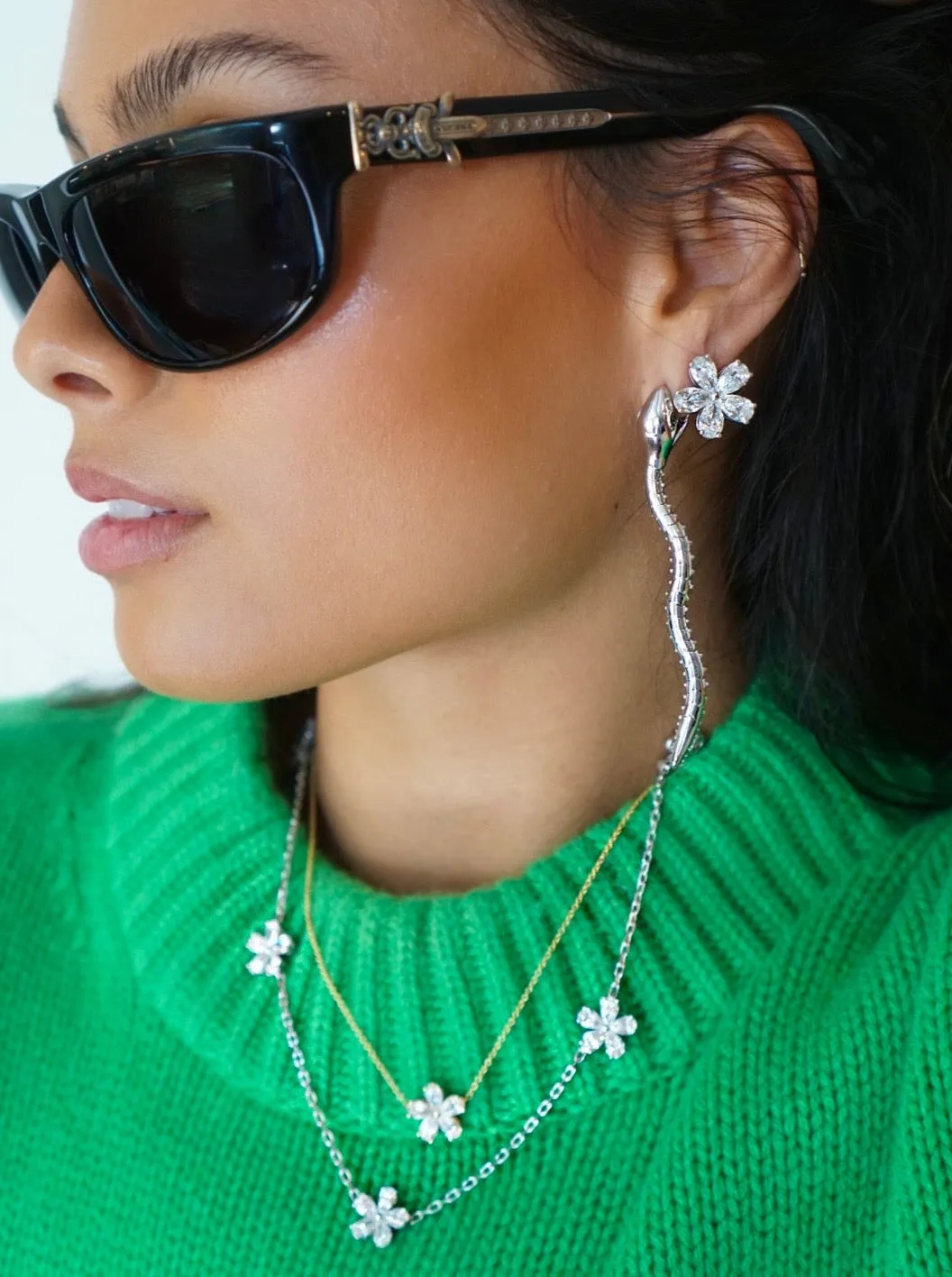 Gold Bite Earrings sold by Stoned Fine Jewelry product image thumbnail 3