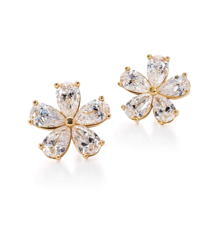 GIA Certified Forget-Me-Not Diamond Earrings sold by Stoned Fine Jewelry