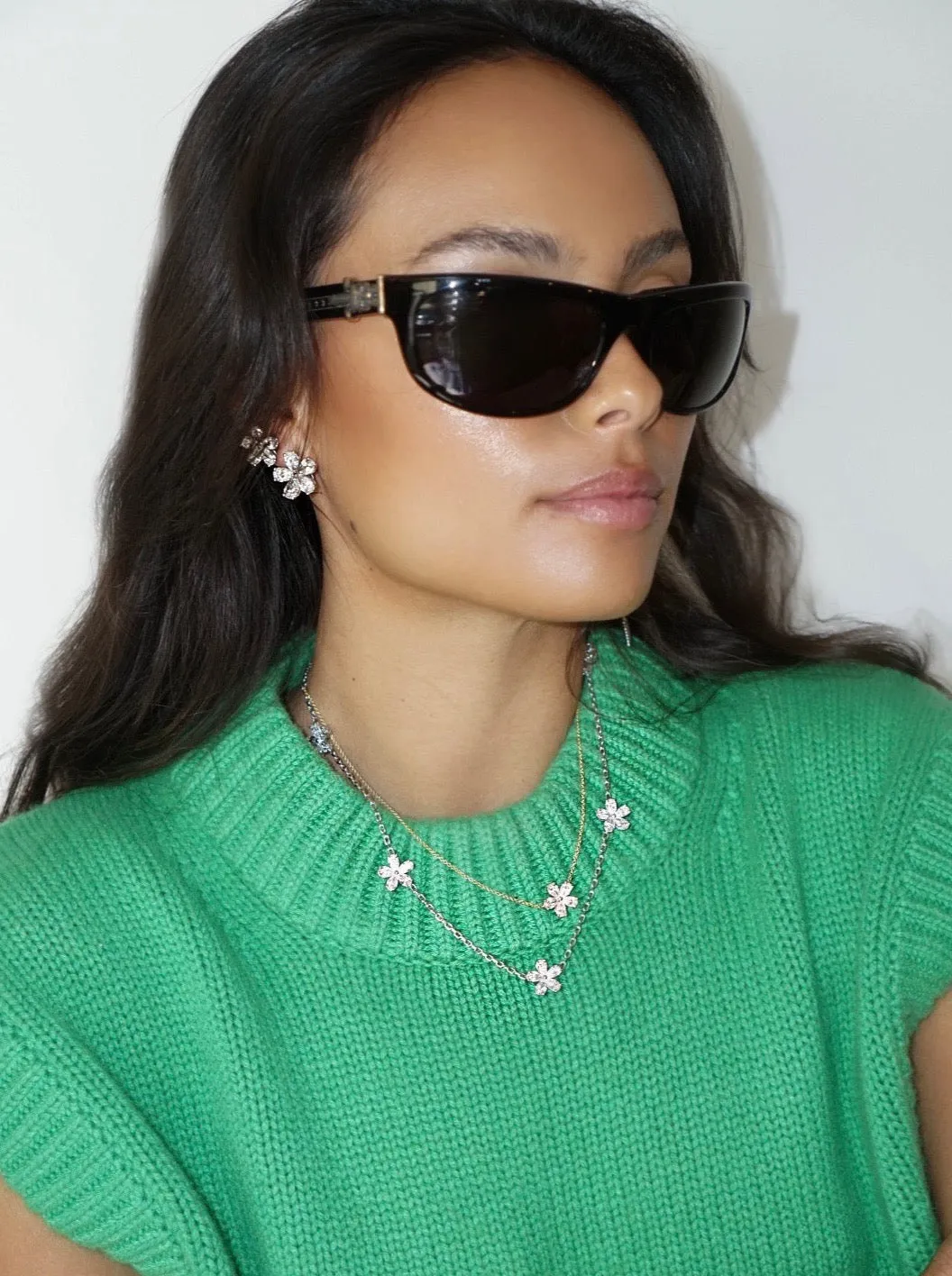 GIA Certified Forget-Me-Not Diamond Pendant sold by Stoned Fine Jewelry product image thumbnail 3