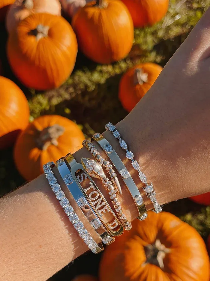 GIA Certified Mixed Shape Diamond Bracelet sold by Stoned Fine Jewelry product image thumbnail 5