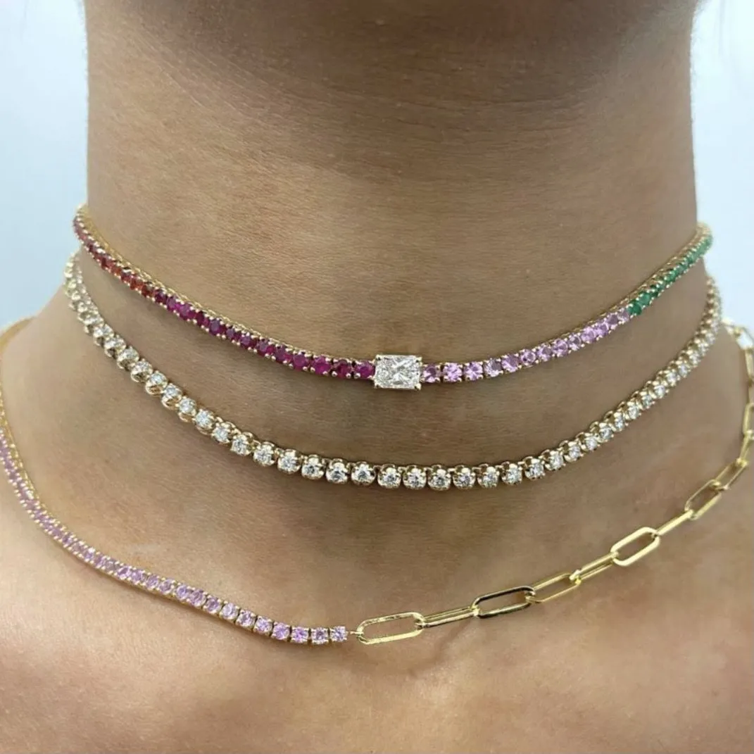 Diamond Tennis Choker sold by Stoned Fine Jewelry product image thumbnail 5