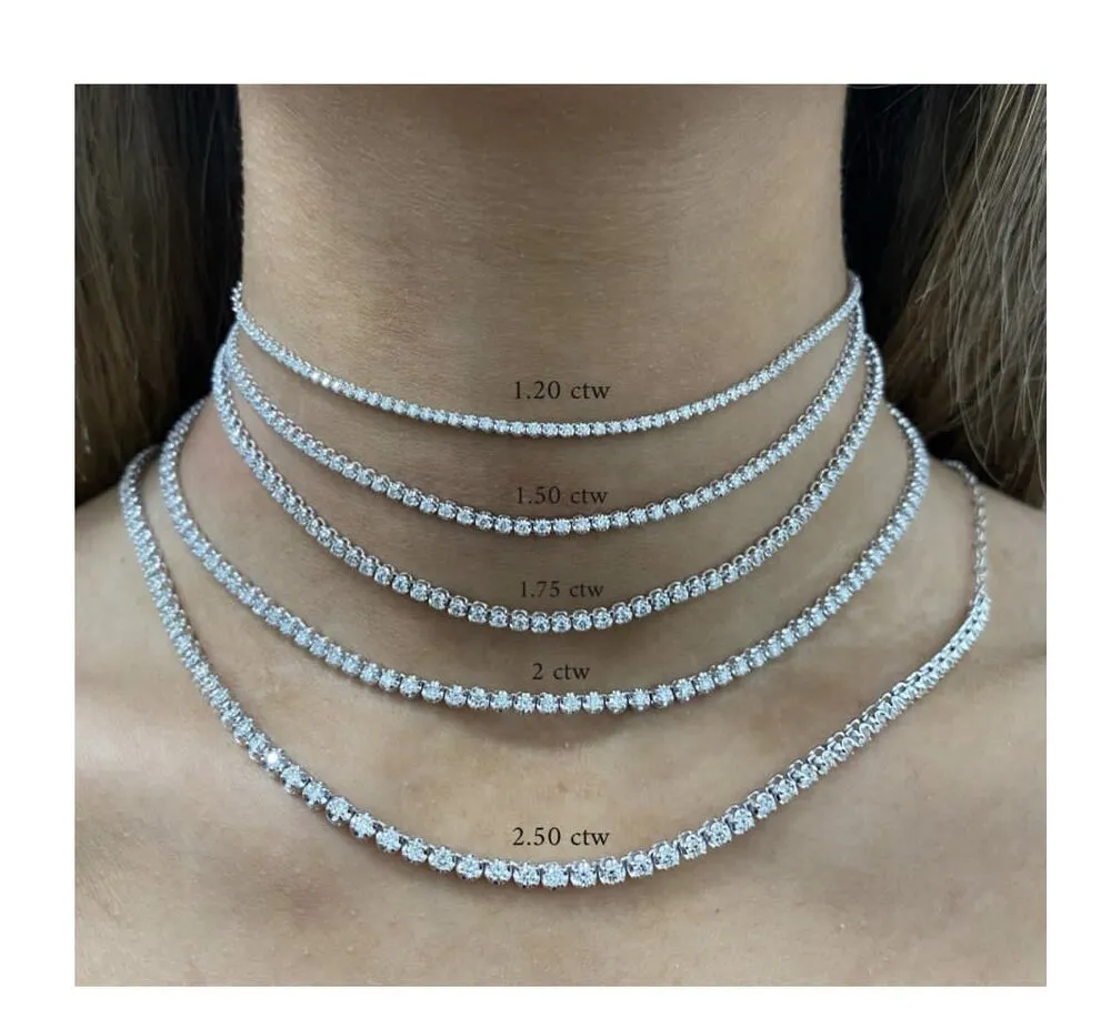 Diamond Tennis Choker sold by Stoned Fine Jewelry product image thumbnail 3