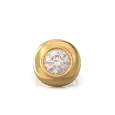 Classic Diamond Saucer Ring sold by Stoned Fine Jewelry product image thumbnail 4