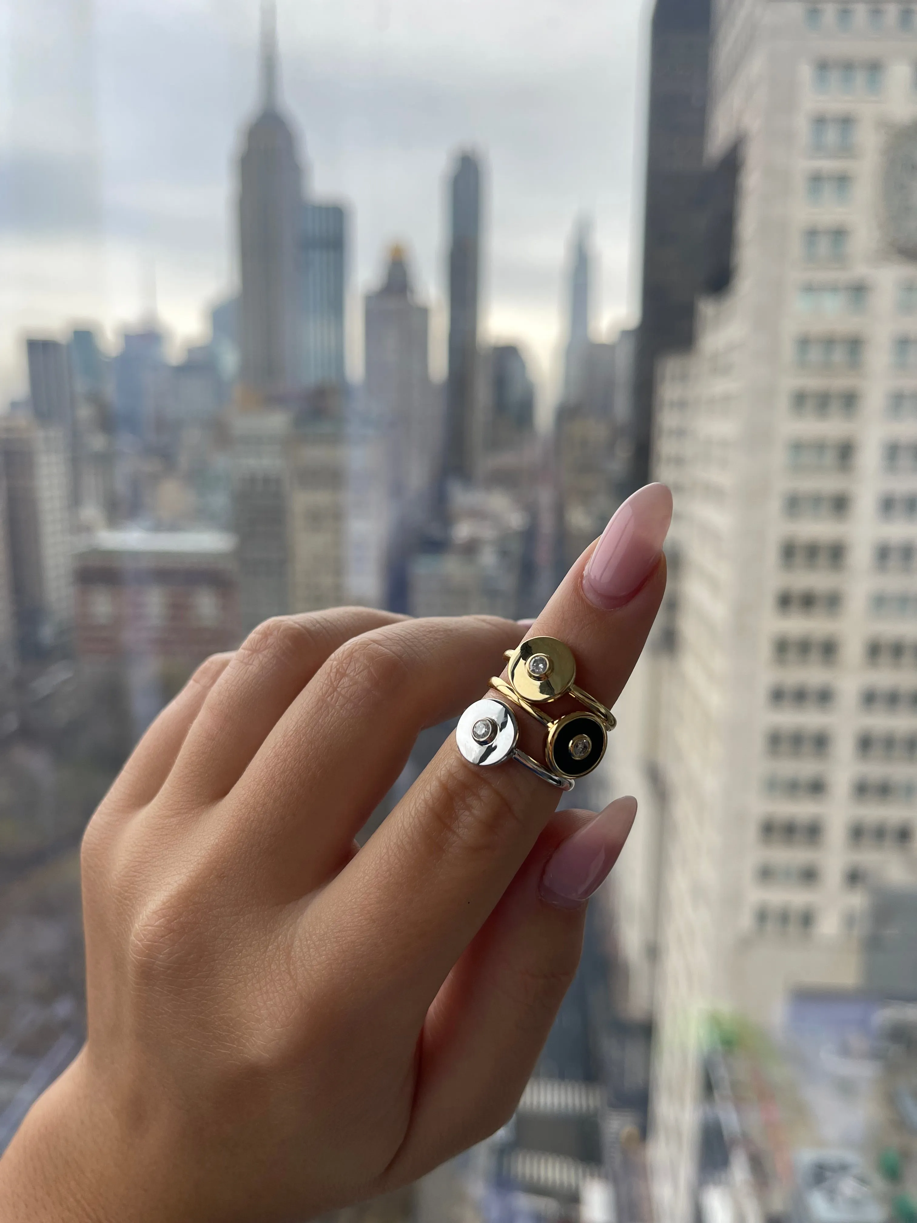 Mini Saucer Ring sold by Stoned Fine Jewelry product image thumbnail 3