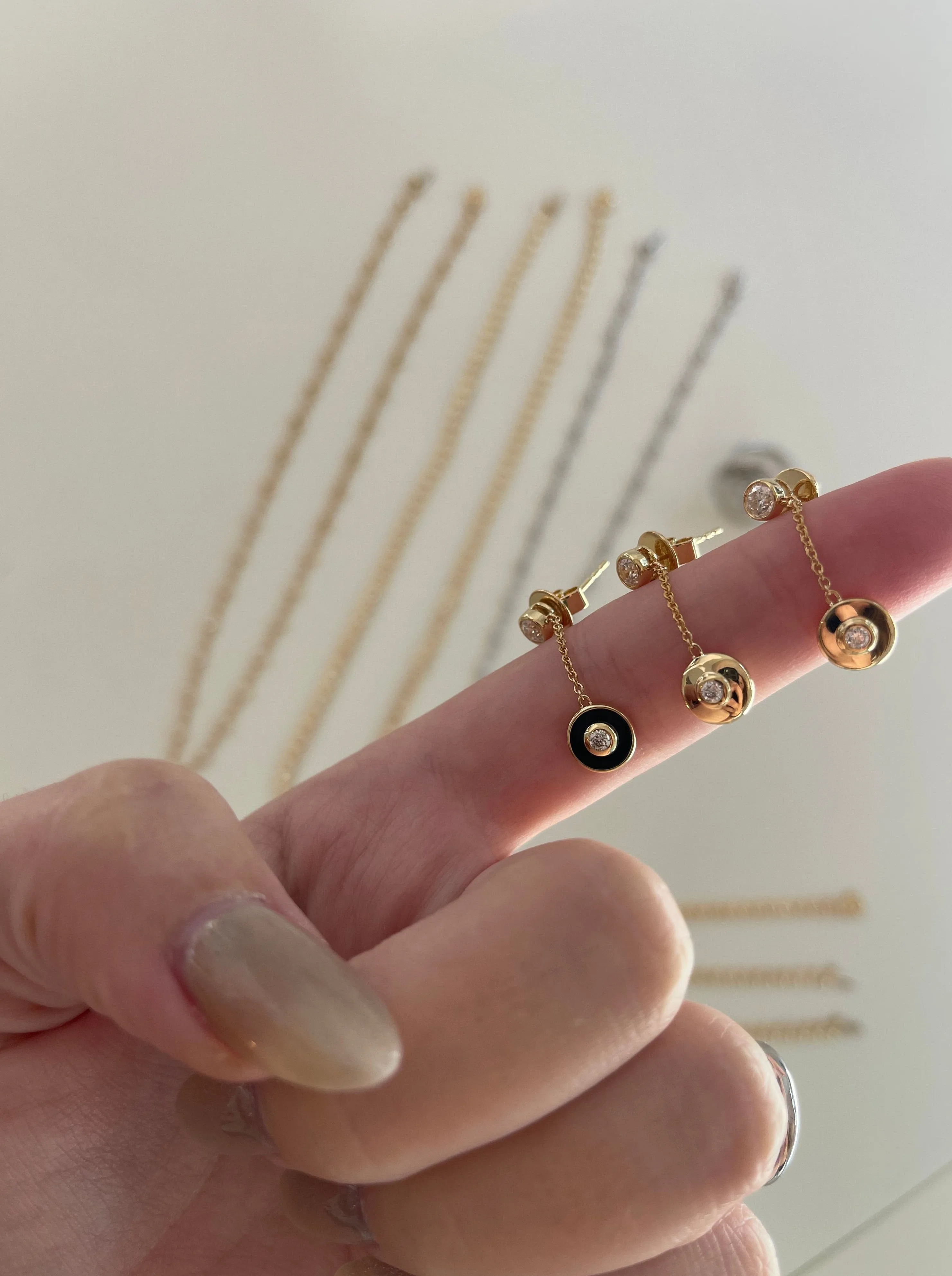 Mini Starburst Saucer Earring sold by Stoned Fine Jewelry product image thumbnail 5