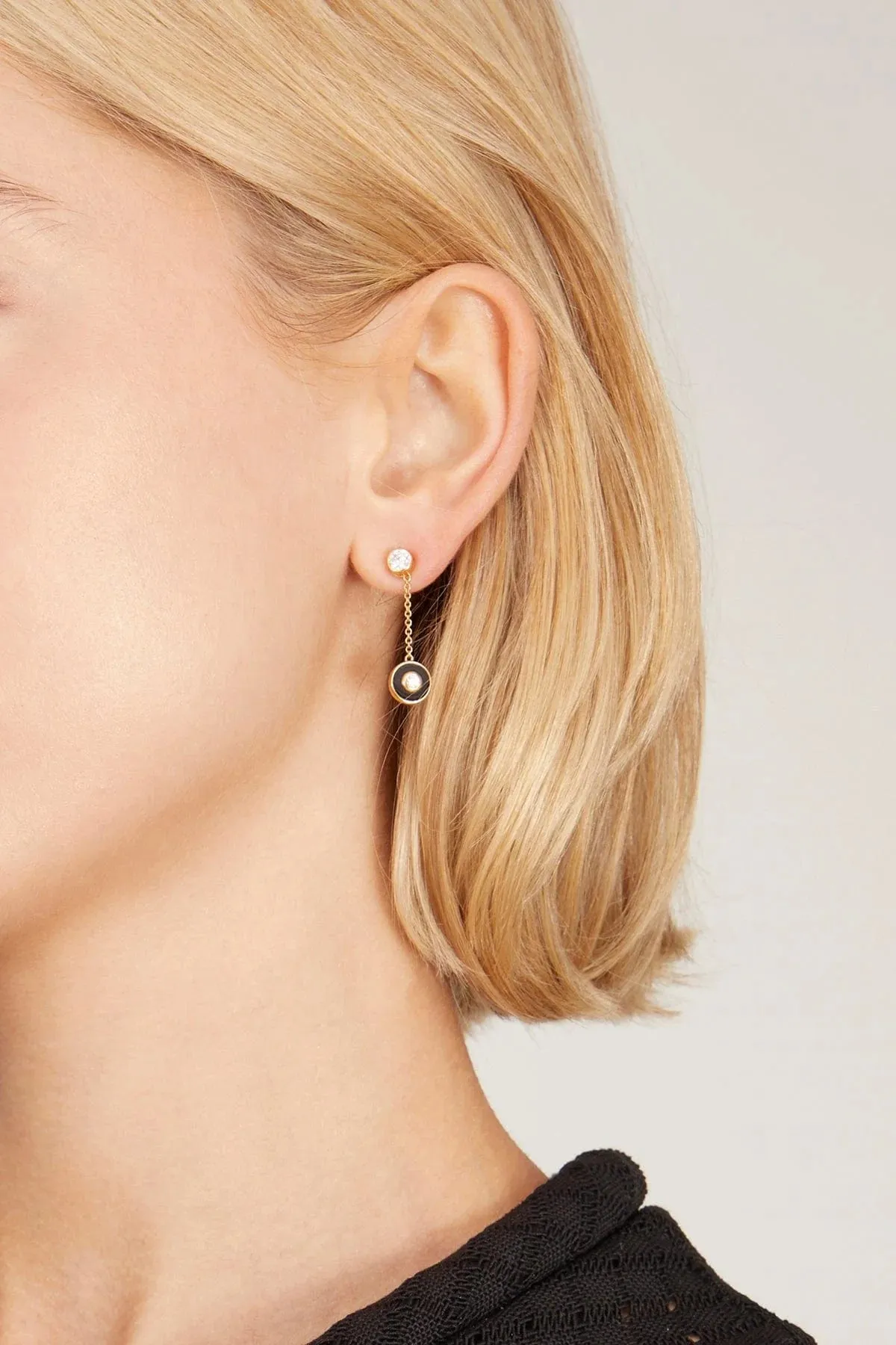 Mini Starburst Saucer Earring sold by Stoned Fine Jewelry product image thumbnail 2