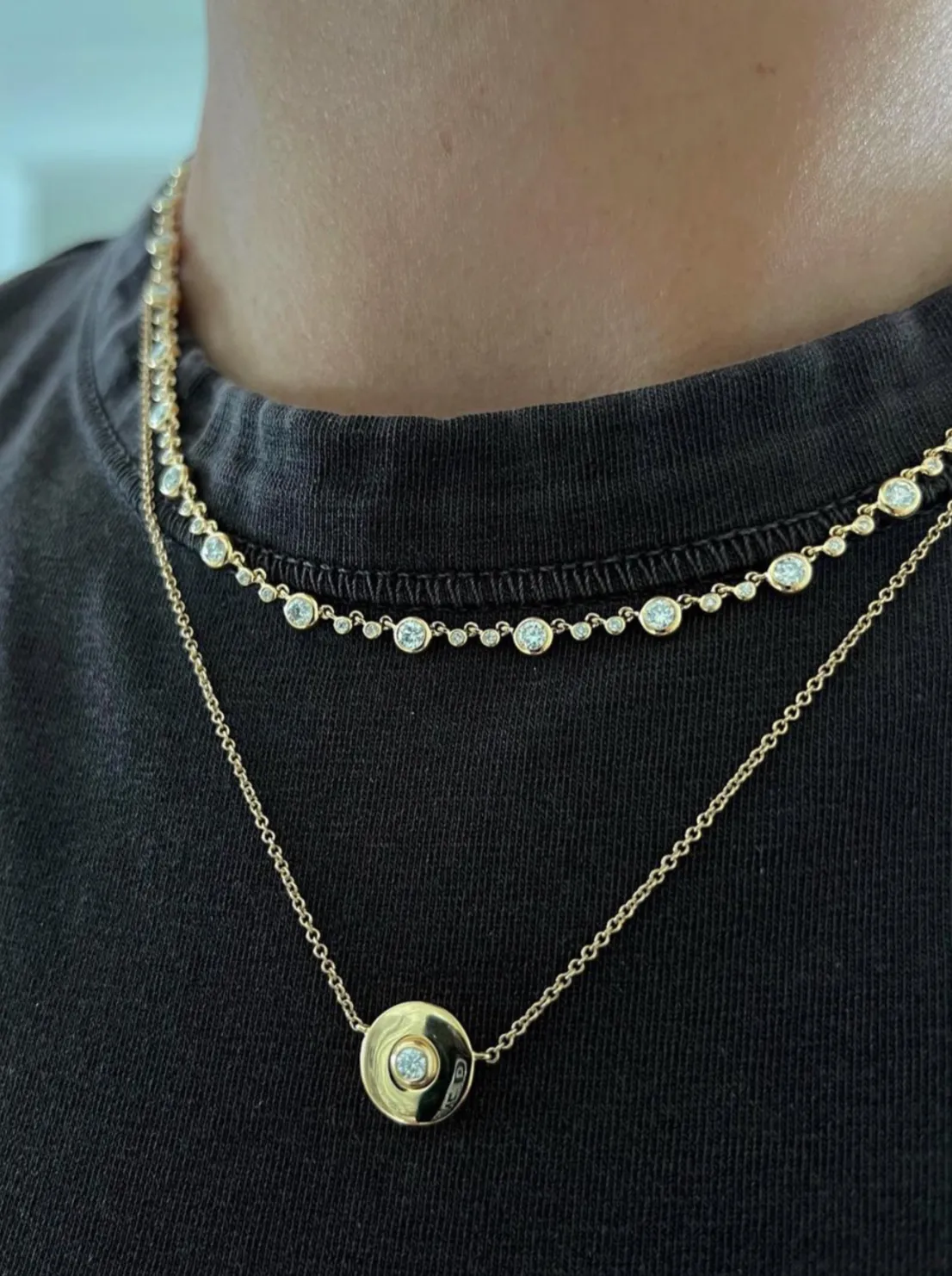 Juliet Diamond Necklace sold by Stoned Fine Jewelry product image thumbnail 3