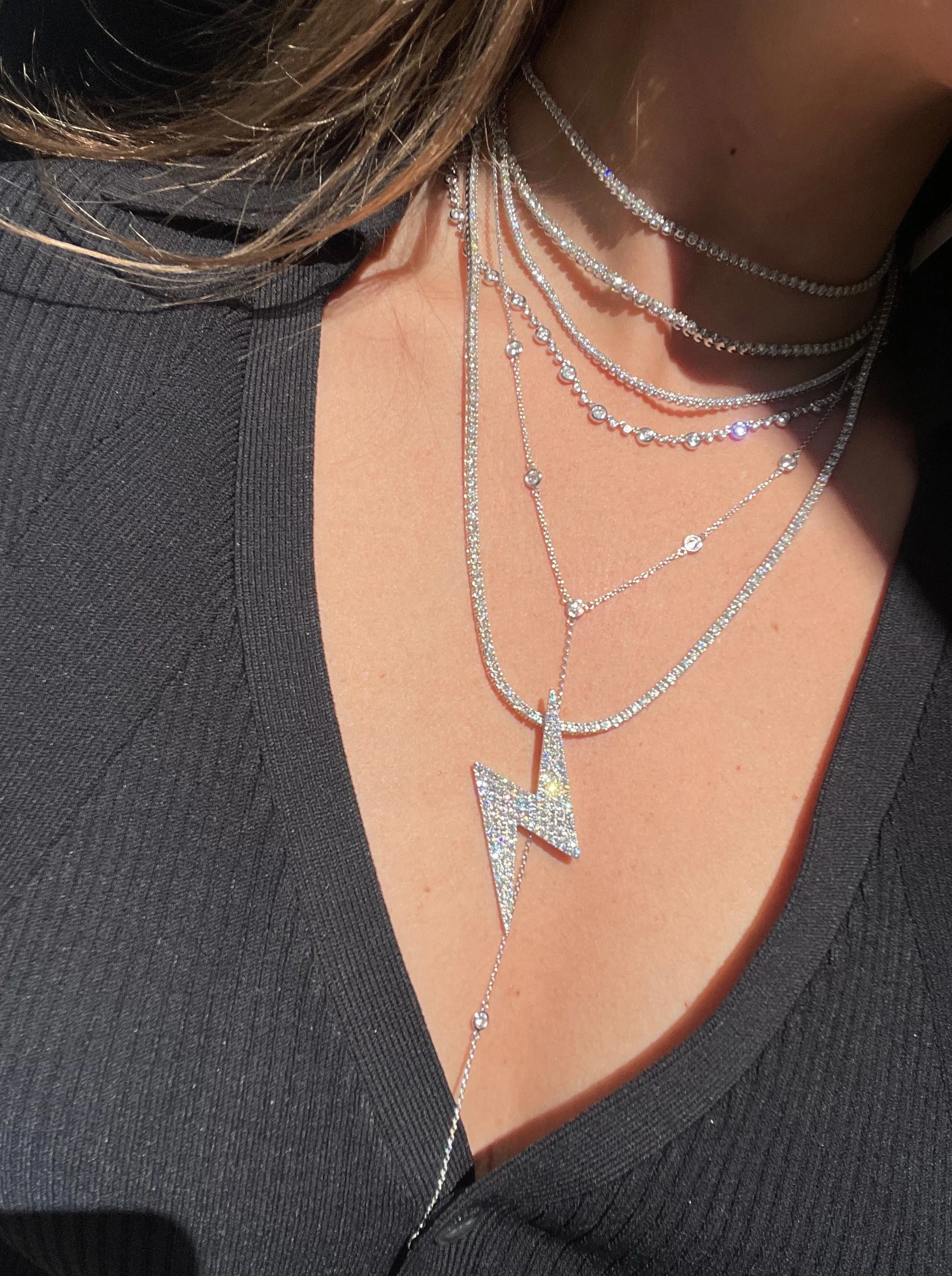 Juliet Diamond Necklace sold by Stoned Fine Jewelry product image thumbnail 5