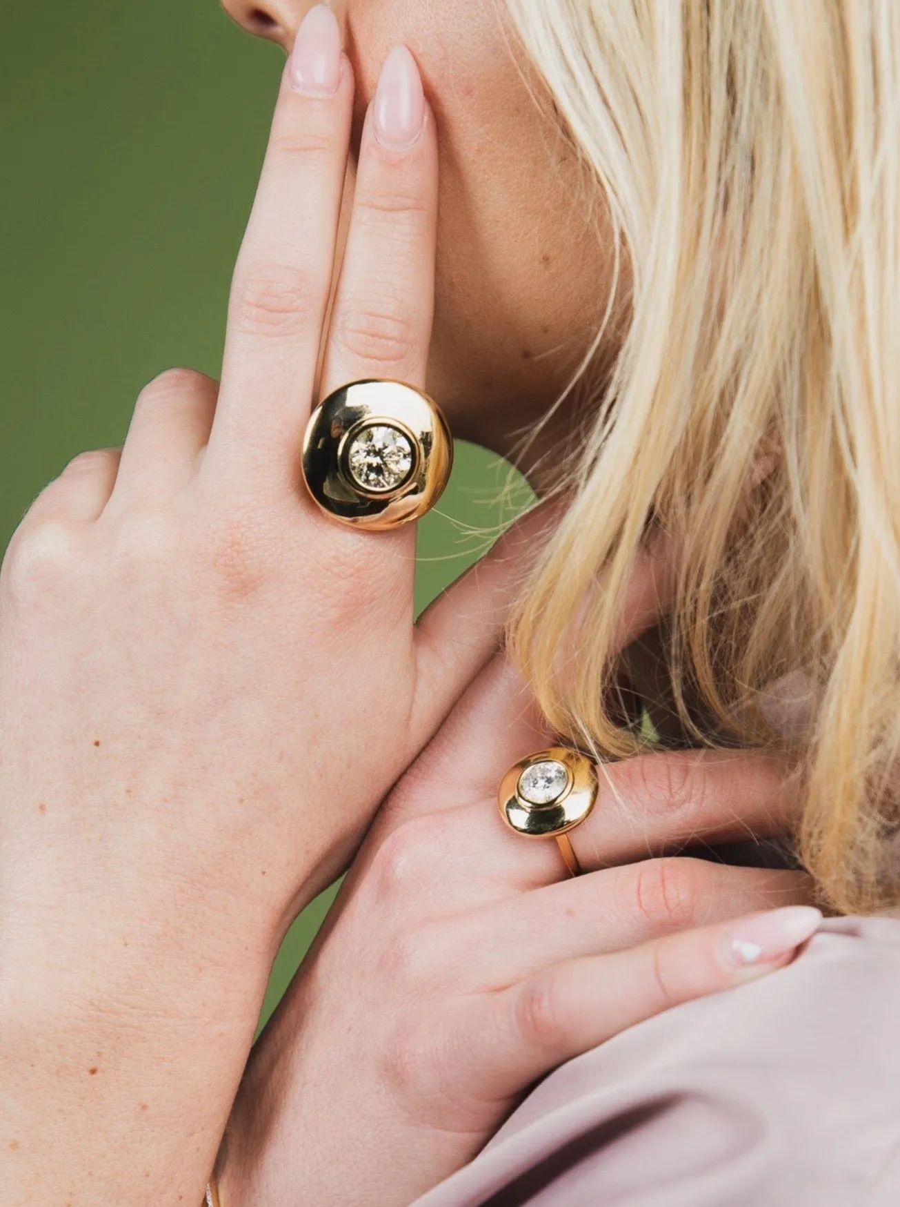Mega Saucer Ring sold by Stoned Fine Jewelry product image thumbnail 5