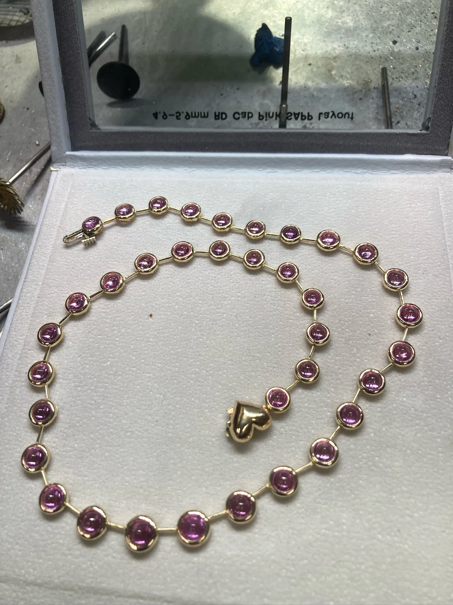 *NEW* Pink Sapphire Cloud Necklace sold by Stoned Fine Jewelry product image thumbnail 3