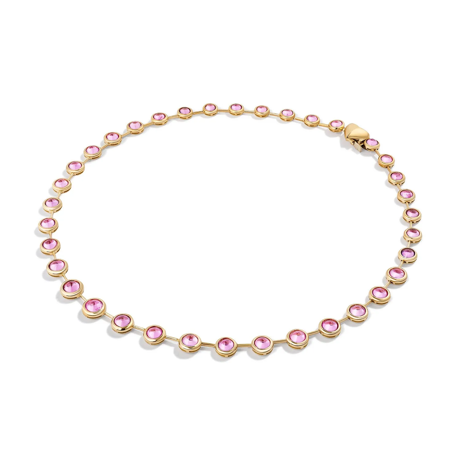 *NEW* Pink Sapphire Cloud Necklace sold by Stoned Fine Jewelry product image thumbnail 2