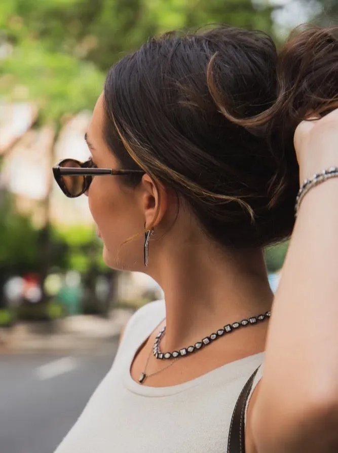 Black Onyx Jubilee Mixed Shape Diamond Necklace sold by Stoned Fine Jewelry product image thumbnail 5