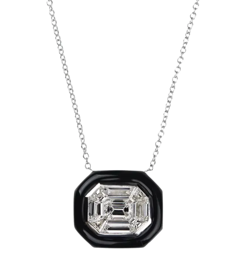 Jubilee Emerald Cut Pendant sold by Stoned Fine Jewelry product image thumbnail 2