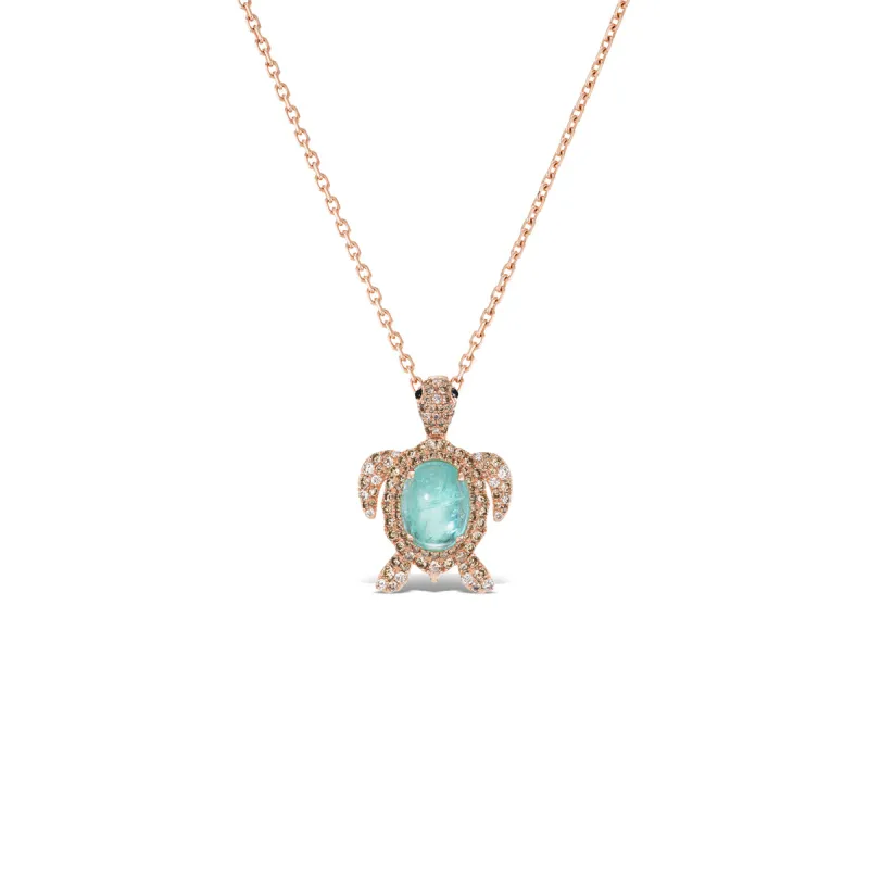 *NEW* Paraíba Turtle Pendant sold by Stoned Fine Jewelry