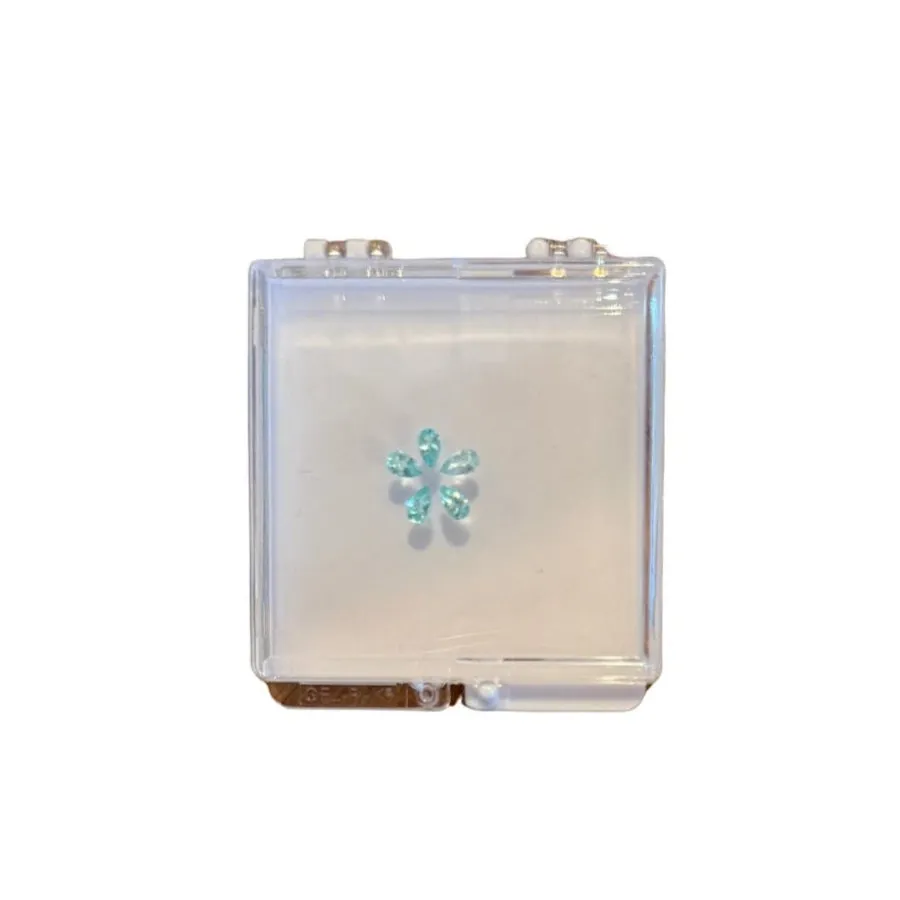 *NEW* Ocean Paraíba Forget-Me-Not Pendant Layout sold by Stoned Fine Jewelry