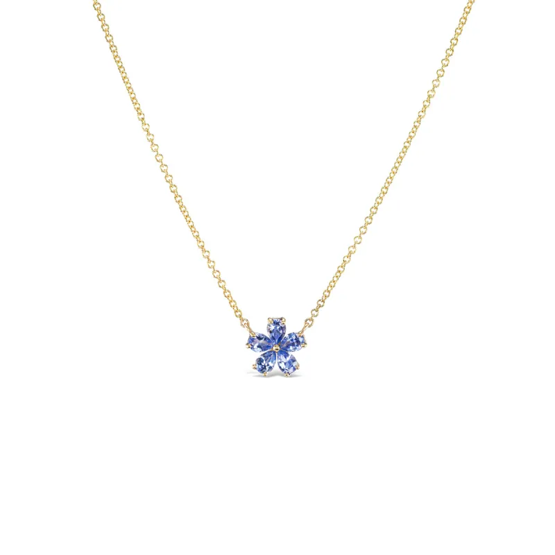 *NEW* Mini Forget-Me-Not Tanzanite Necklace sold by Stoned Fine Jewelry