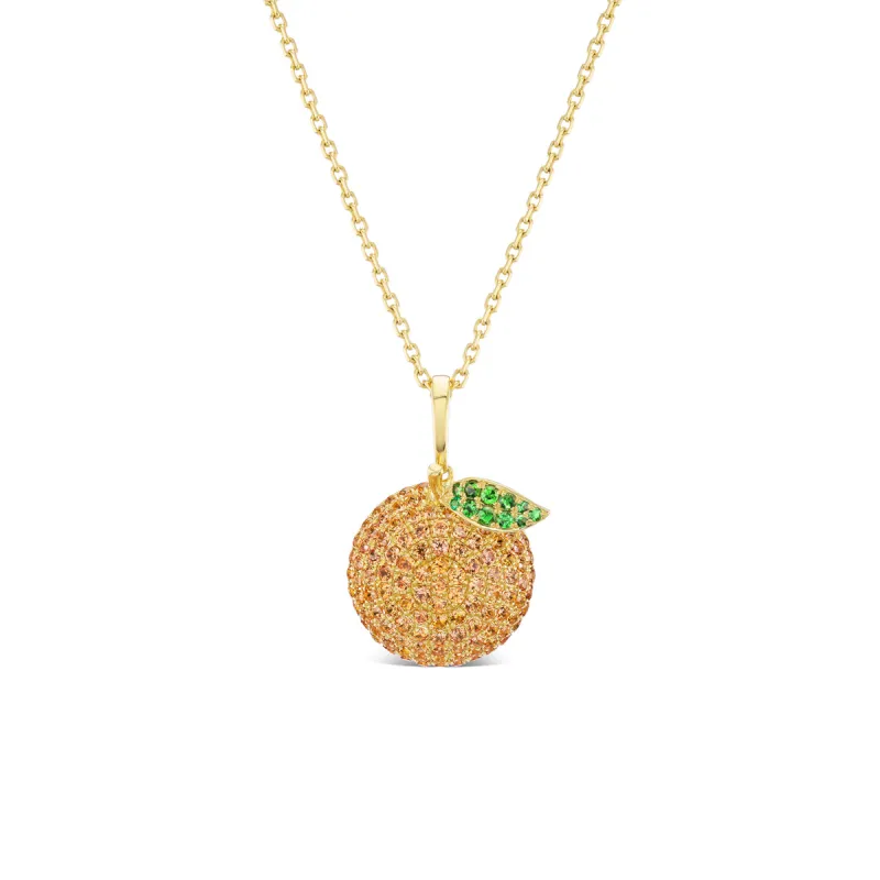 *NEW* Paved Florida Orange Pendant sold by Stoned Fine Jewelry