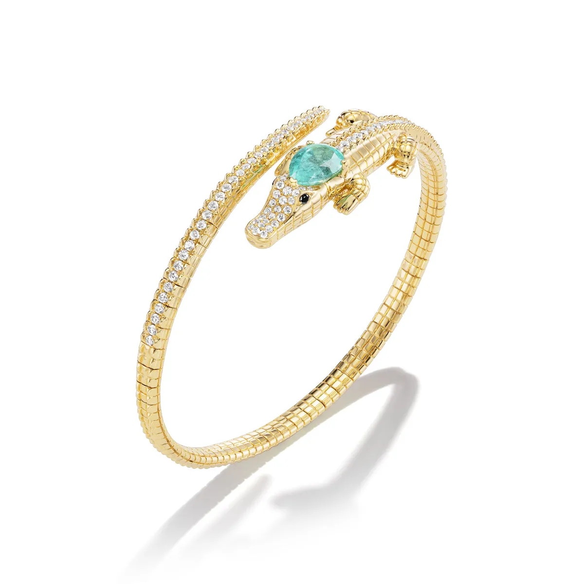 *NEW* Paraíba Alligator Bangle sold by Stoned Fine Jewelry product image thumbnail 2
