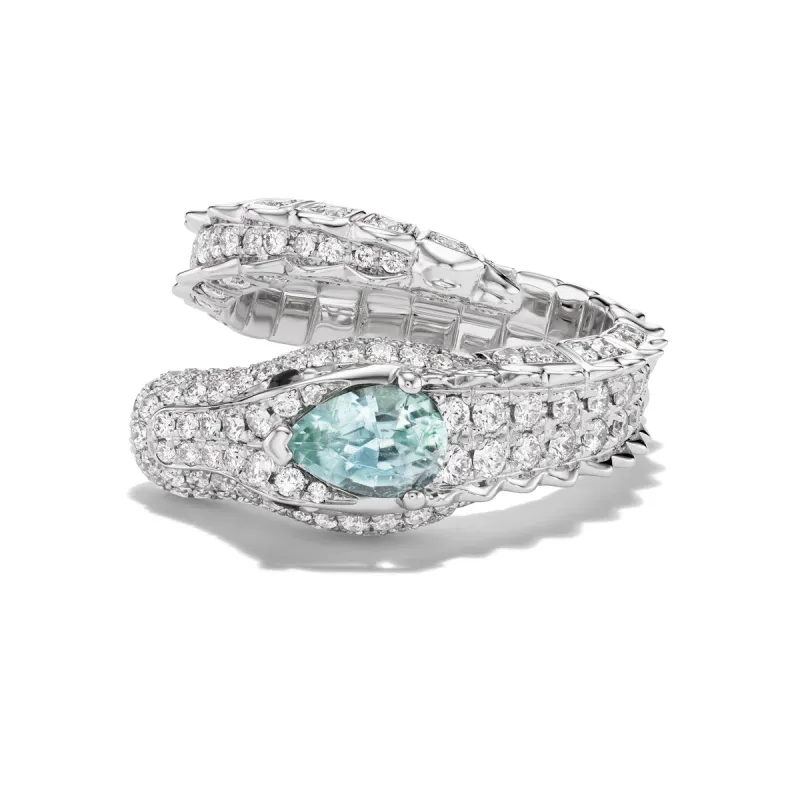 *NEW* Paraíba Alligator Ring sold by Stoned Fine Jewelry