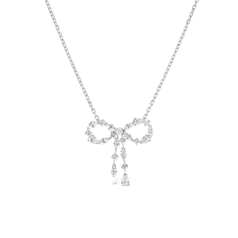 *NEW* Mixed Shape Diamond Bow Necklace sold by Stoned Fine Jewelry