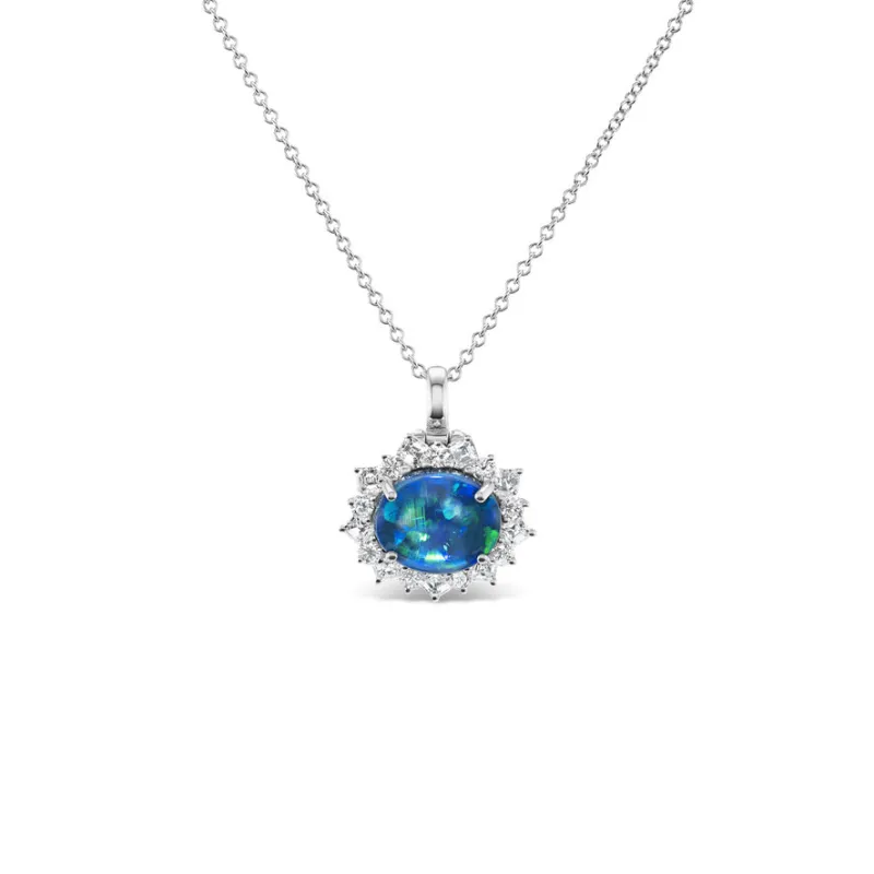 *NEW* 2.95CT Black Opal Mille Pendant made by Stoned Fine Jewelry