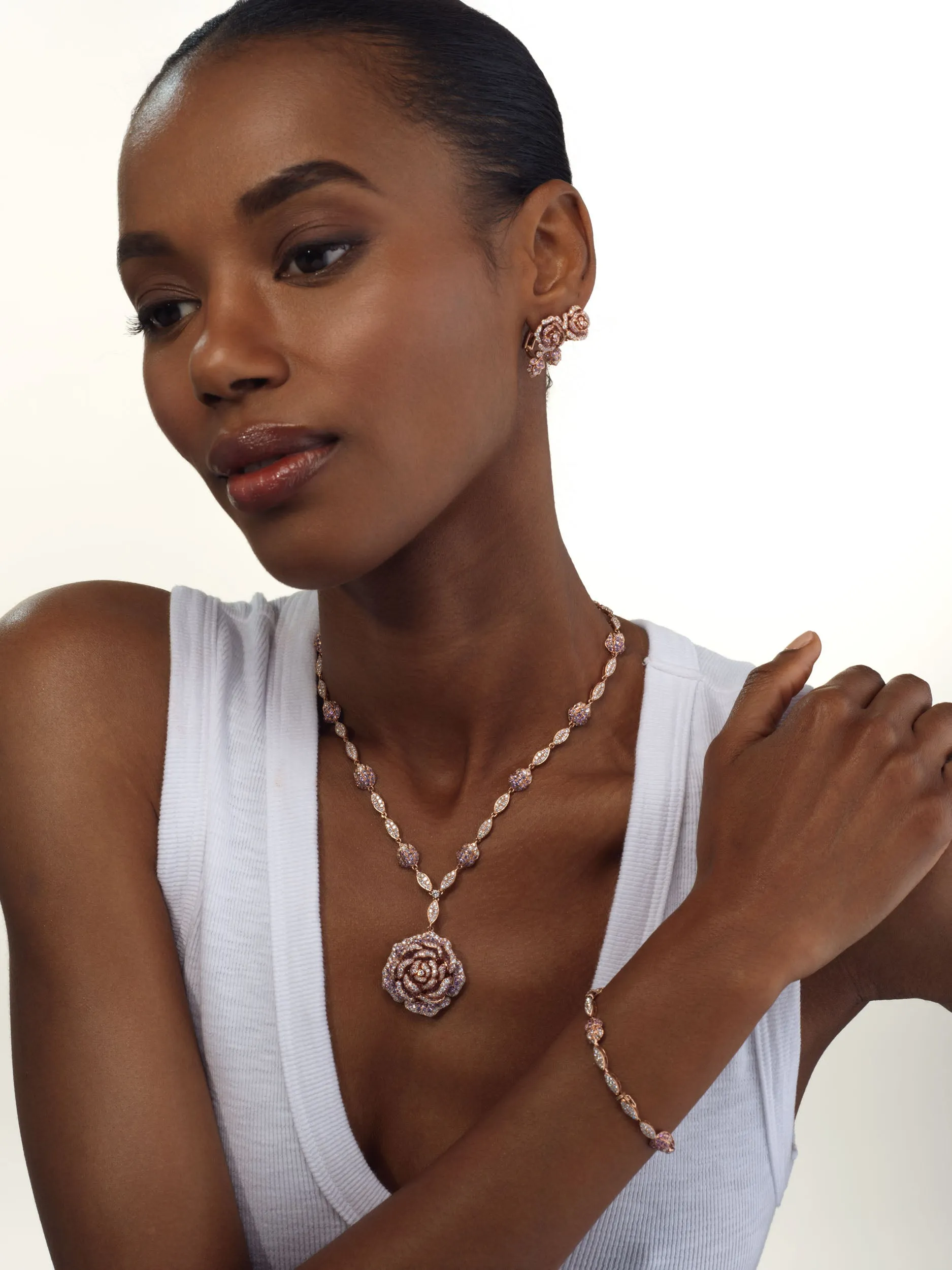 Peony Necklace sold by Stoned Fine Jewelry product image thumbnail 5