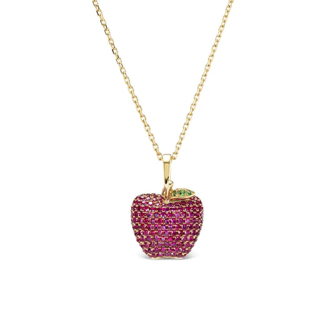 Pavé Apple Pendant sold by Stoned Fine Jewelry