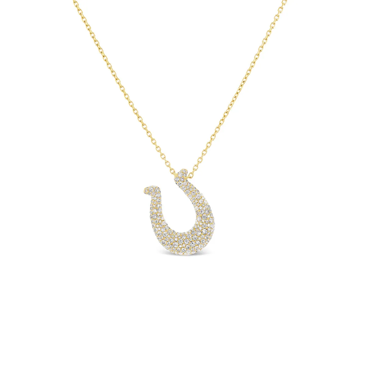 *NEW* Pavé Horseshoe Pendant sold by Stoned Fine Jewelry