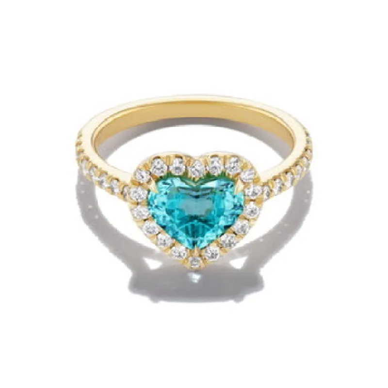 *NEW* Bespoke 1.17CT Paraíba Candy Heart Ring made by Stoned Fine Jewelry