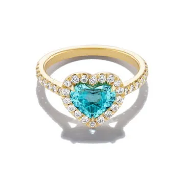 *NEW* Bespoke 1.17CT Paraíba Candy Heart Ring sold by Stoned Fine Jewelry