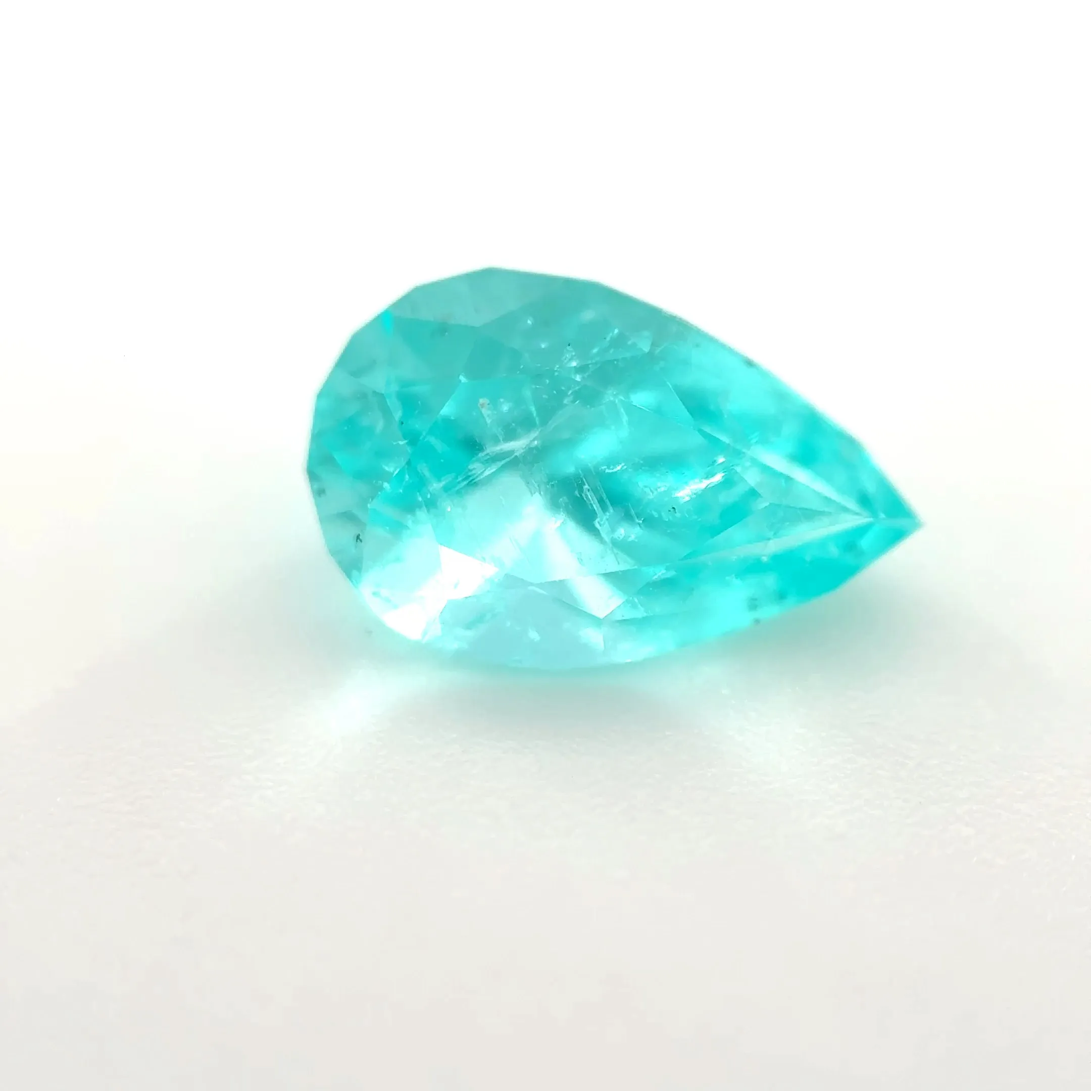 *COUTURE* Bespoke 1.08 Carat Pear Cut Paraíba Tourmaline sold by Stoned Fine Jewelry
