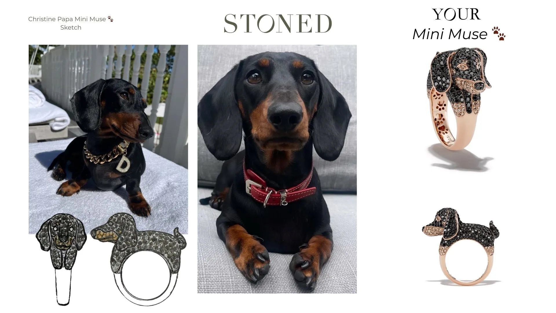 Custom Dan Dachshund Mini Muse sold by Stoned Fine Jewelry product image thumbnail 5