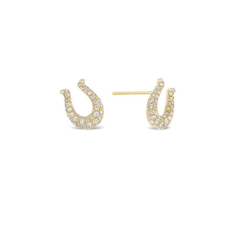 *NEW* Mini Horseshoe Earrings made by Stoned Fine Jewelry