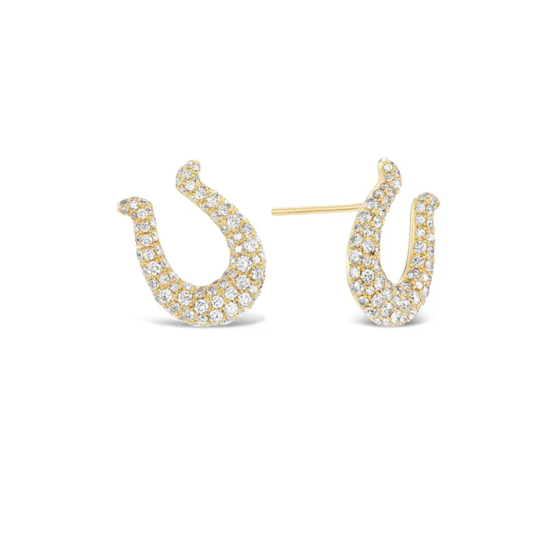 *NEW* Horseshoe Earrings made by Stoned Fine Jewelry