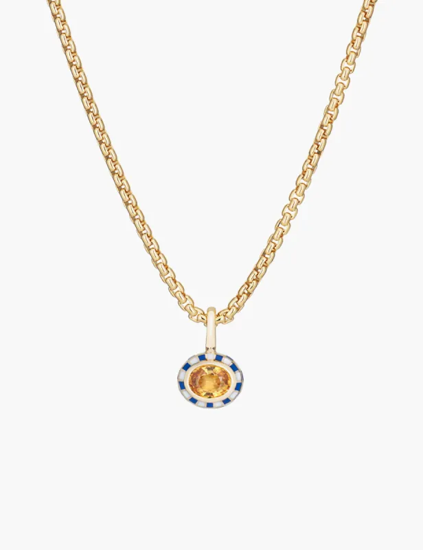 Yellow Sapphire Checkered Pendant sold by Kathryn Bentley