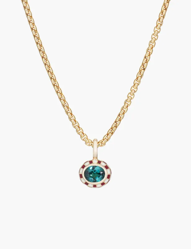 Tourmaline Checkered Pendant sold by Kathryn Bentley