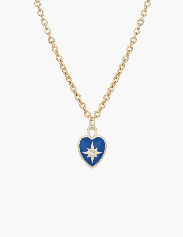 Diamond Enamel Heart Necklace sold by Kathryn Bentley