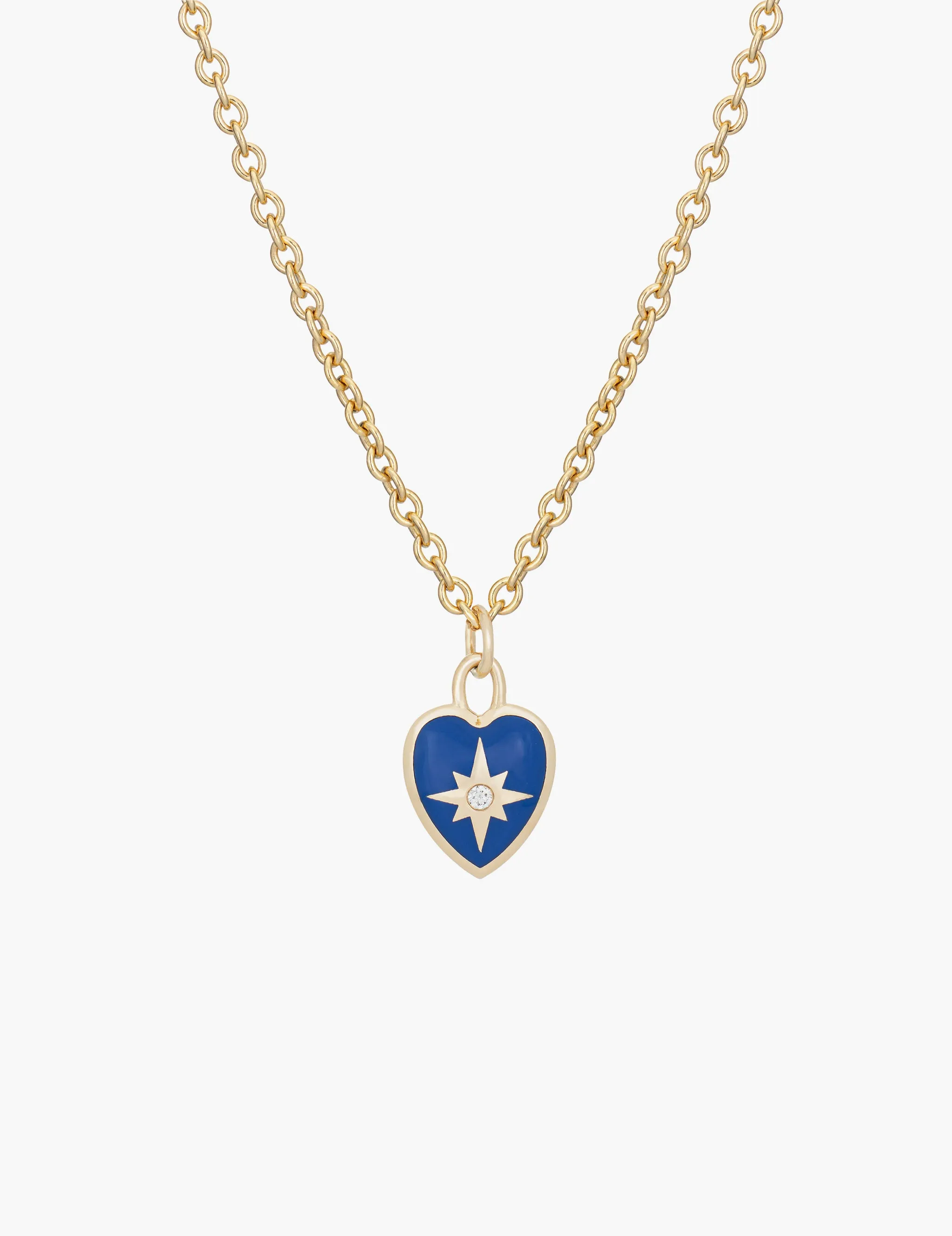 Diamond Enamel Heart Necklace sold by Kathryn Bentley