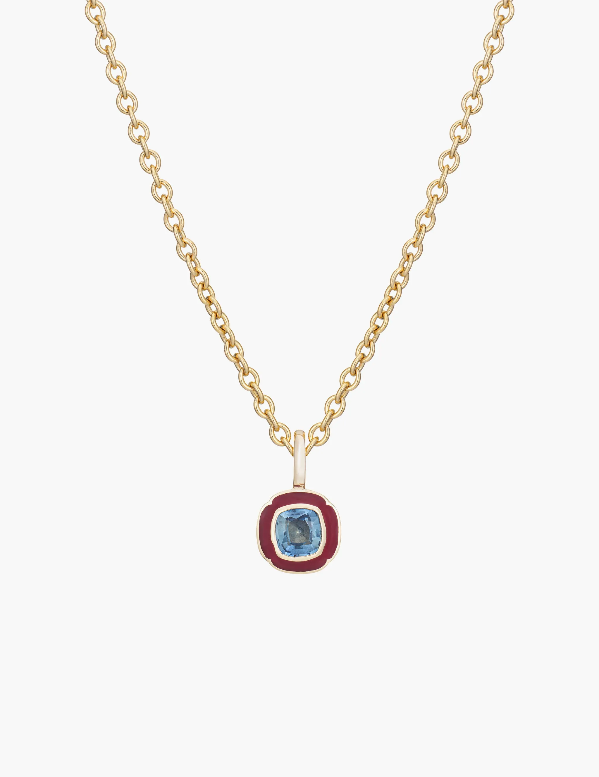 Blue Sapphire Tulip Pendant sold by Kathryn Bentley product image thumbnail 3