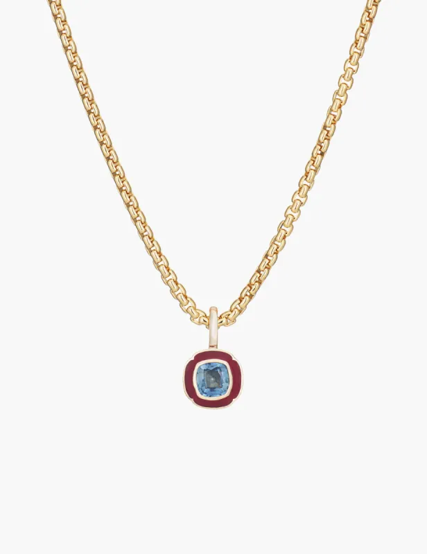 Blue Sapphire Tulip Pendant sold by Kathryn Bentley